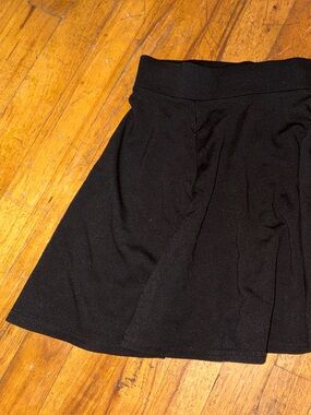 Divided Black Circle Skater Skirt